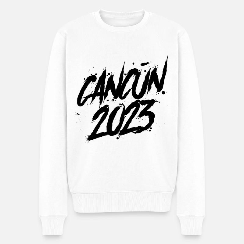 Cancun 2023 - Pull Premium bio Homme - blanc