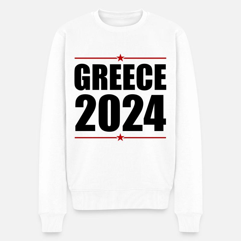 Grèce 2024 - Pull Premium bio Homme - blanc