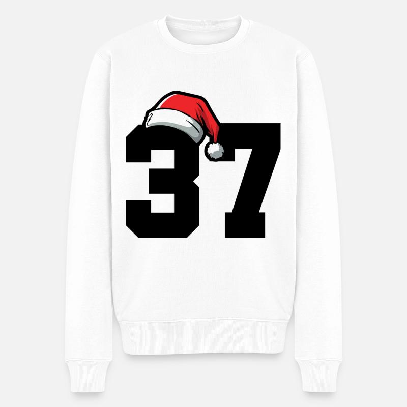 37 Numéro Noël - Pull Premium bio Homme - blanc