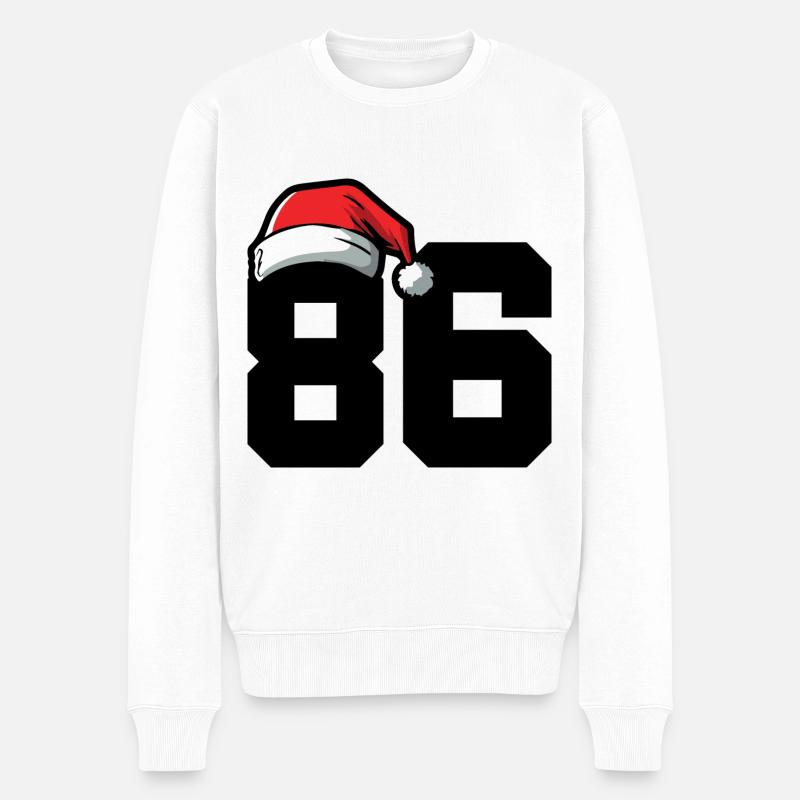 86 Numéro Noël - Pull Premium bio Homme - blanc