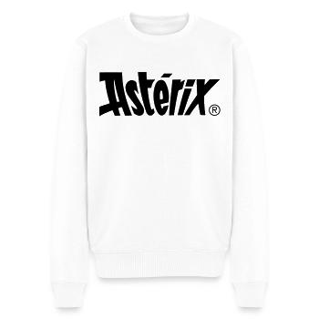 Asterix & Obelix - Asterix Logo - Männer Premium Bio Pullover - Weiß - Vorne - Thijin (182cm)