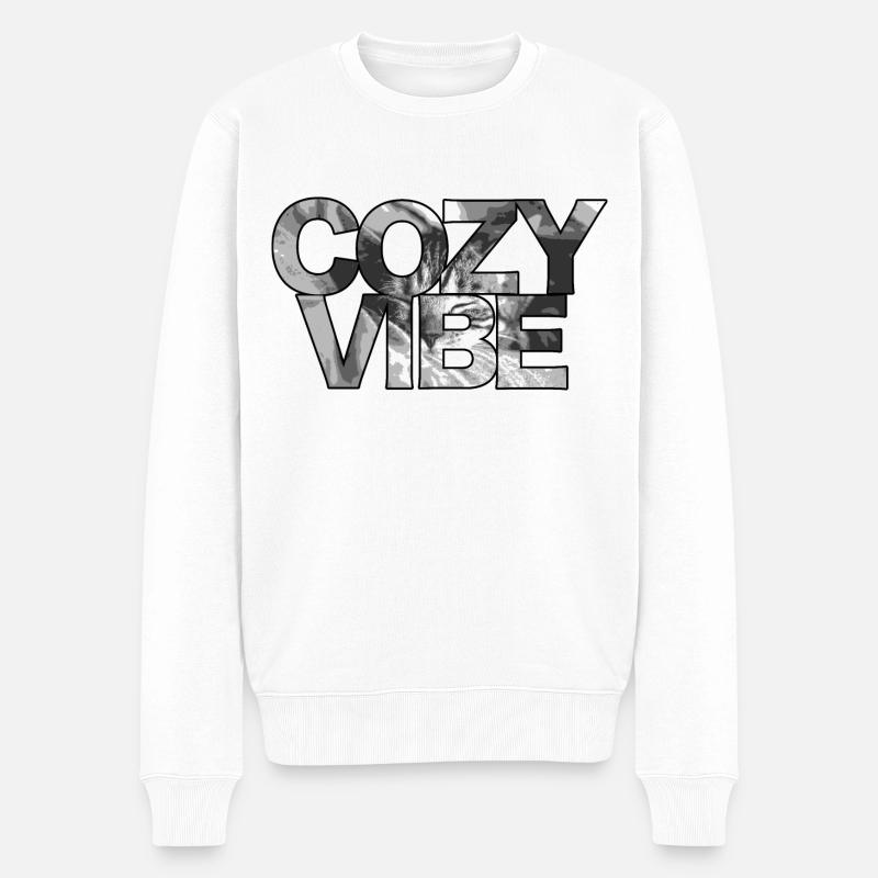 Ambiance chaleureuse - Pull Premium bio Homme - blanc