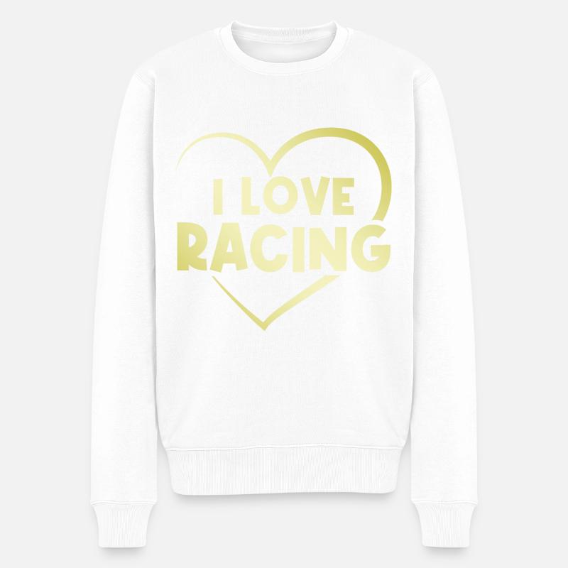 J’adore la course - Pull Premium bio Homme - blanc