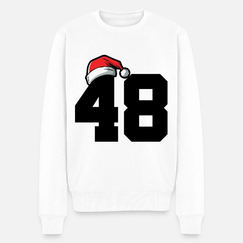 48 Numéro Noël - Pull Premium bio Homme - blanc