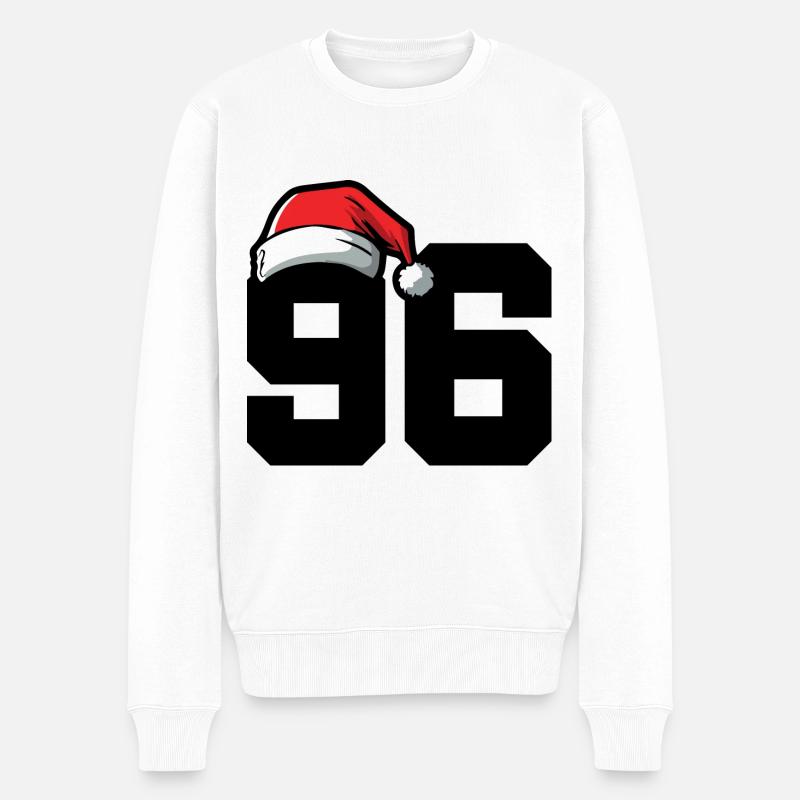 96 Numéro Noël - Pull Premium bio Homme - blanc