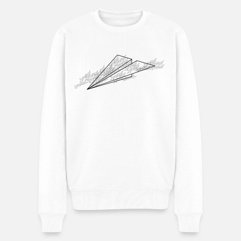 Nuée d'avion - Pull Premium bio Homme - blanc