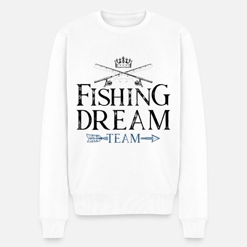 Fishing Dream Team - Pull Premium bio Homme - blanc