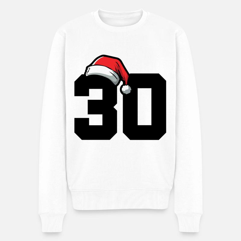 30 Numéro Noël - Pull Premium bio Homme - blanc