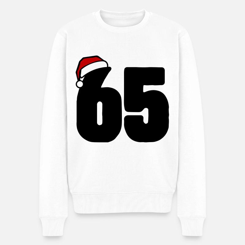 65 Numéro Noël - Pull Premium bio Homme - blanc