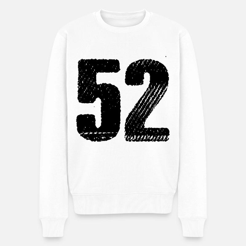 Maillot à 52 chiffres - Pull Premium bio Homme - blanc