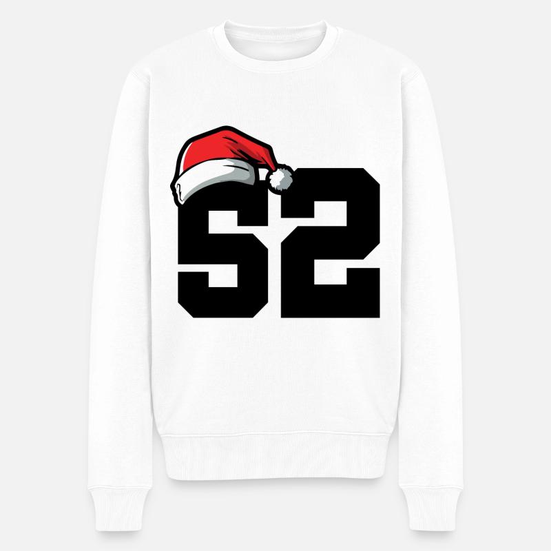 52 Numéro Noël - Pull Premium bio Homme - blanc