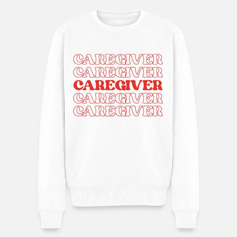 Betreuer Vormund Nanny Babysitter Kindermädchen - Männer Premium Bio Pullover - Weiß