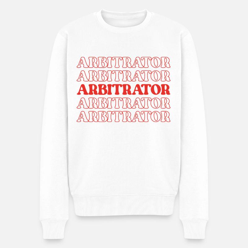 Schiedsrichter Schiedsrichter Schiedsrichter - Männer Premium Bio Pullover - Weiß