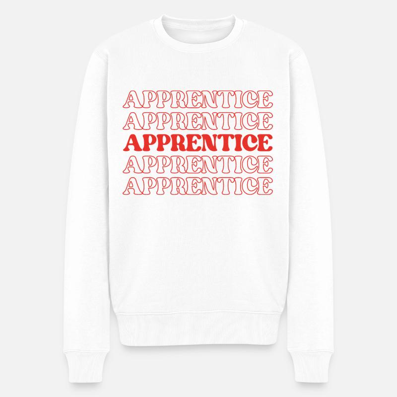 Apprentice Trainee Apprentice Novice Learner - Men's Premium Organic Jumper - white