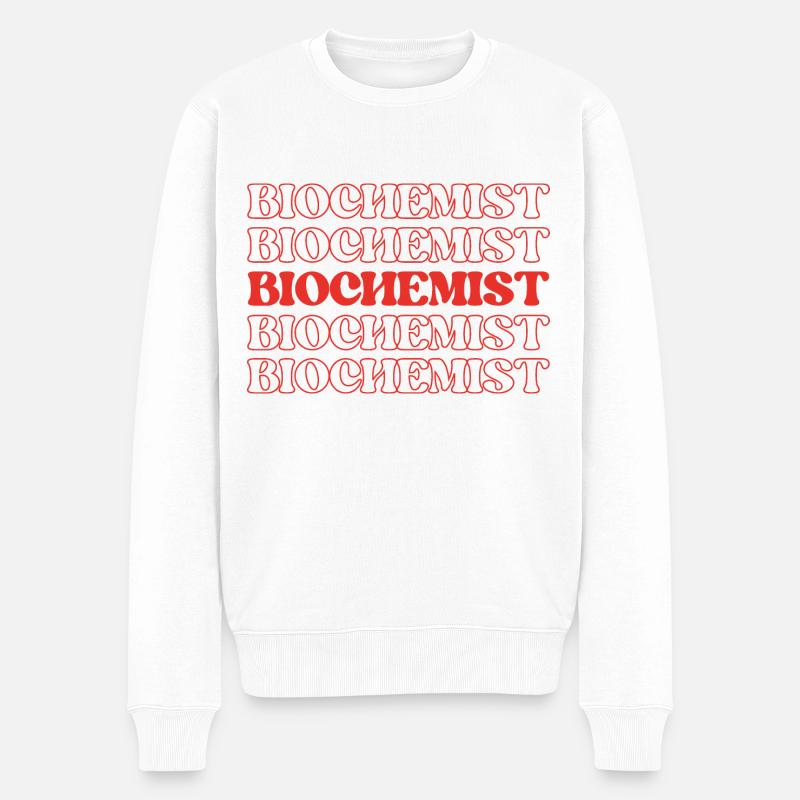 Biochimiste Biomédical Scientifique moléculaire - Pull Premium bio Homme - blanc