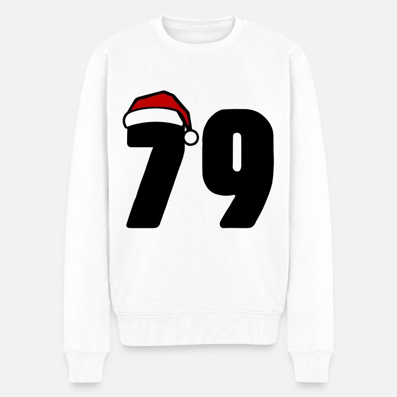 79 Numéro Noël - Pull Premium bio Homme - blanc