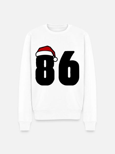 86 Numéro Noël - Pull Premium bio Homme - blanc