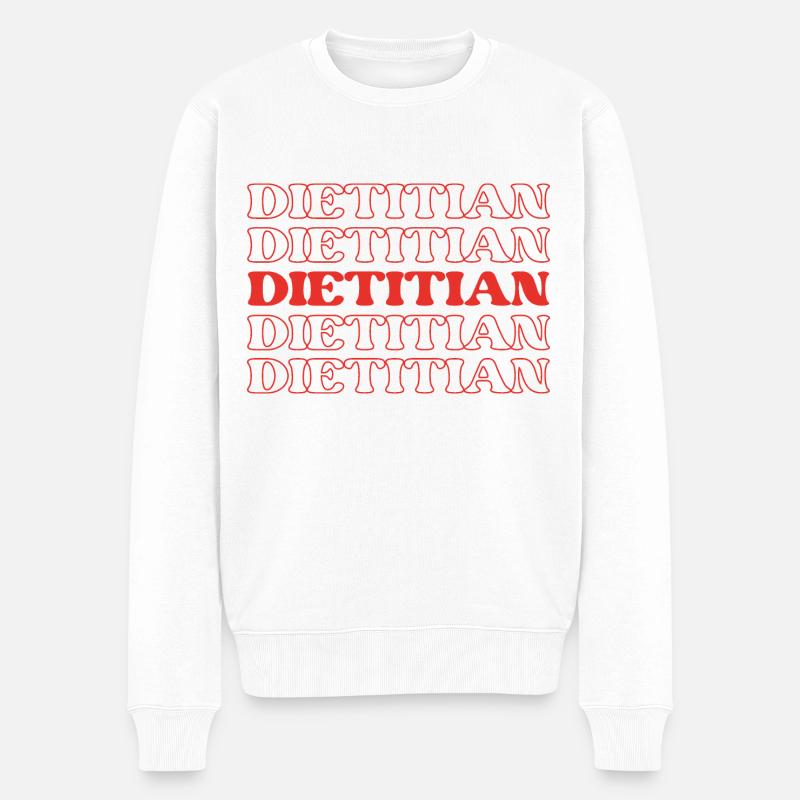 Diététicien Citations drôles d’appréciation - Pull Premium bio Homme - blanc