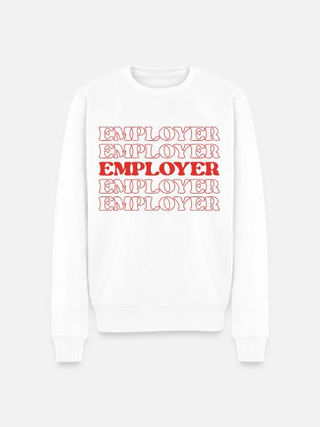 Employer Chief Supervisor Manager - Men's Premium Organic Jumper - white