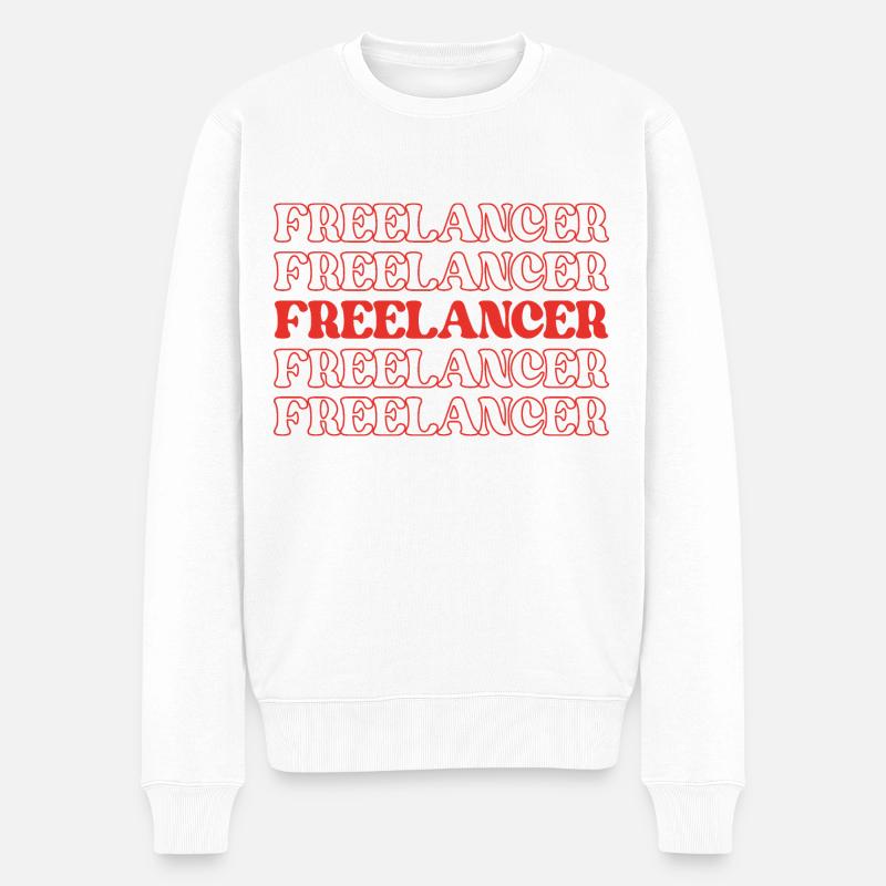 Freiberufler Freiberufler Selbständig Selbstständig - Männer Premium Bio Pullover - Weiß