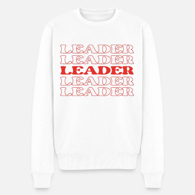 Leader Chef Superviseur Gestionnaire - Pull Premium bio Homme - blanc