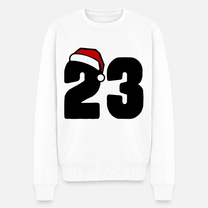 23 Numéro Noël - Pull Premium bio Homme - blanc
