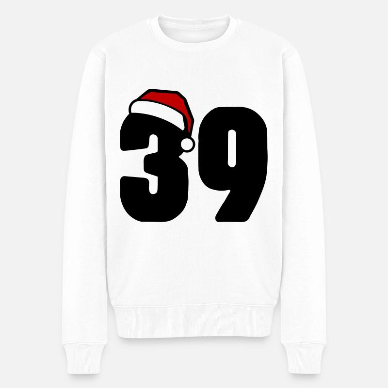 39 Numéro Noël - Pull Premium bio Homme - blanc