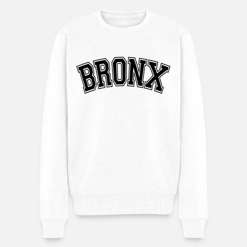BRONX, NYC - Pull Premium bio Homme - blanc