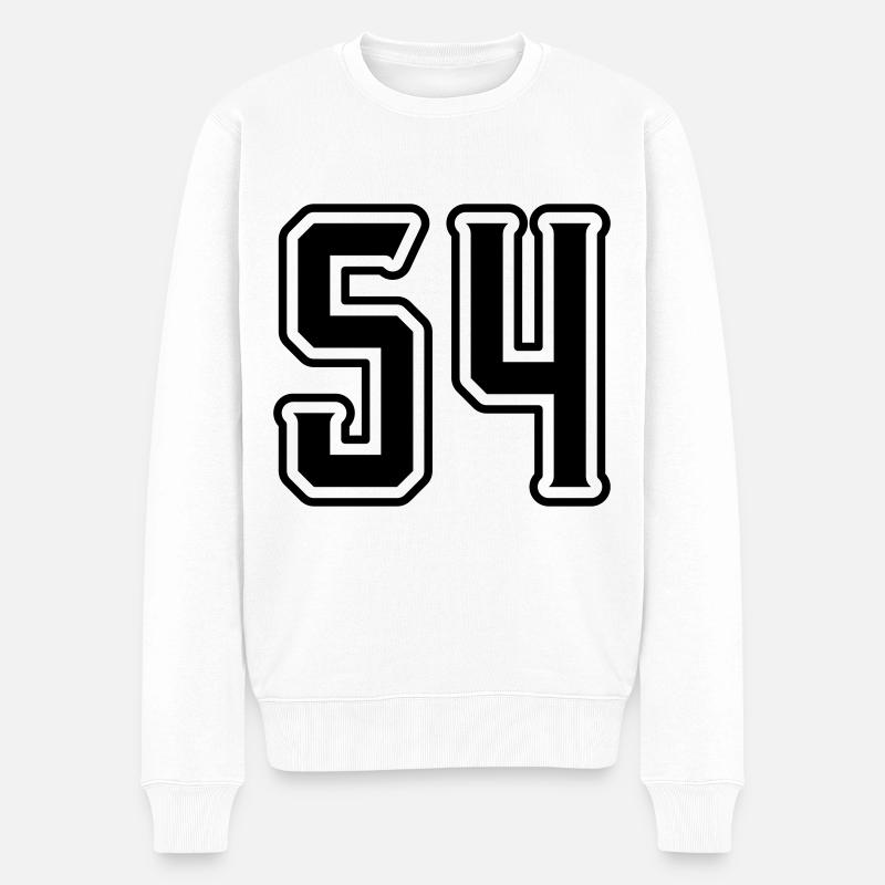 Symbole numérique 54 - Pull Premium bio Homme - blanc