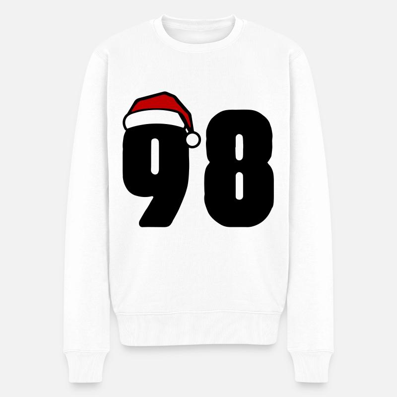 98 Numéro Noël - Pull Premium bio Homme - blanc