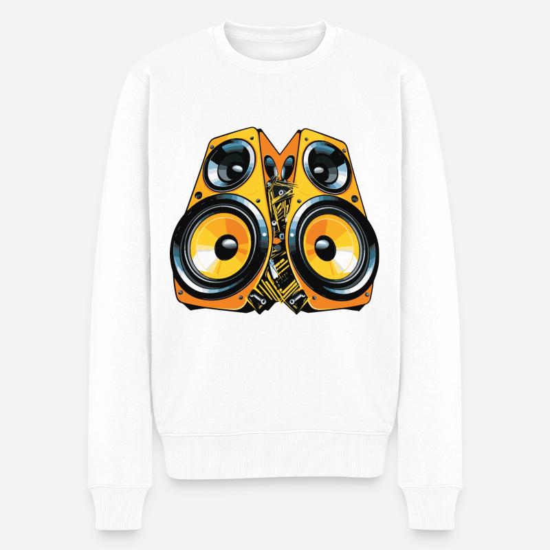 Boîtes à musique Basse - Pull Premium bio Homme - blanc