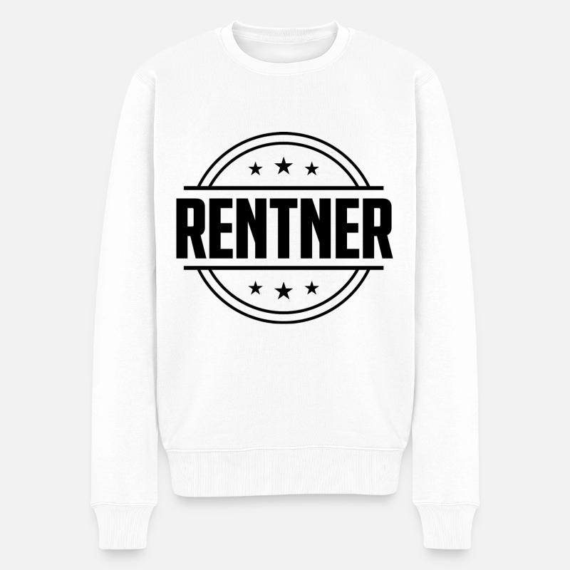 Rentner Rente - Männer Premium Bio Pullover - Weiß