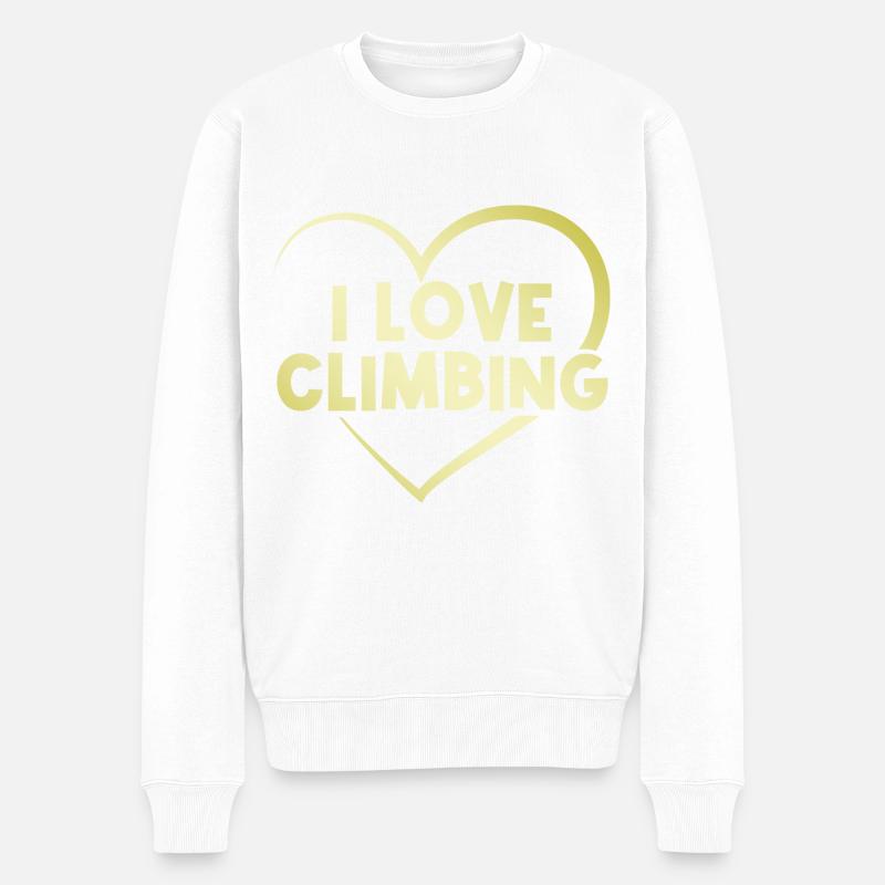 J’adore grimper - Pull Premium bio Homme - blanc