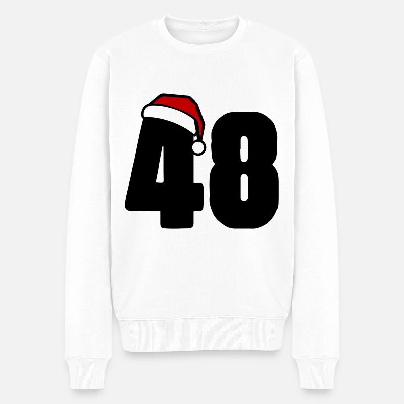 48 Numéro Noël - Pull Premium bio Homme - blanc