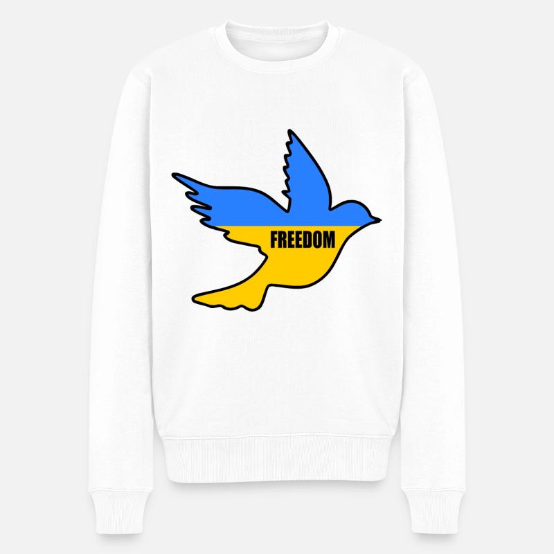 Ukraine - Pull Premium bio Homme - blanc