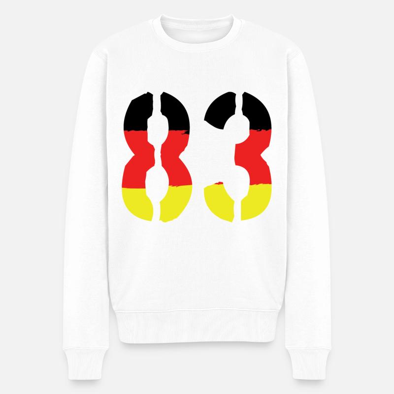 83 Symbole numérique Allemagne - Pull Premium bio Homme - blanc
