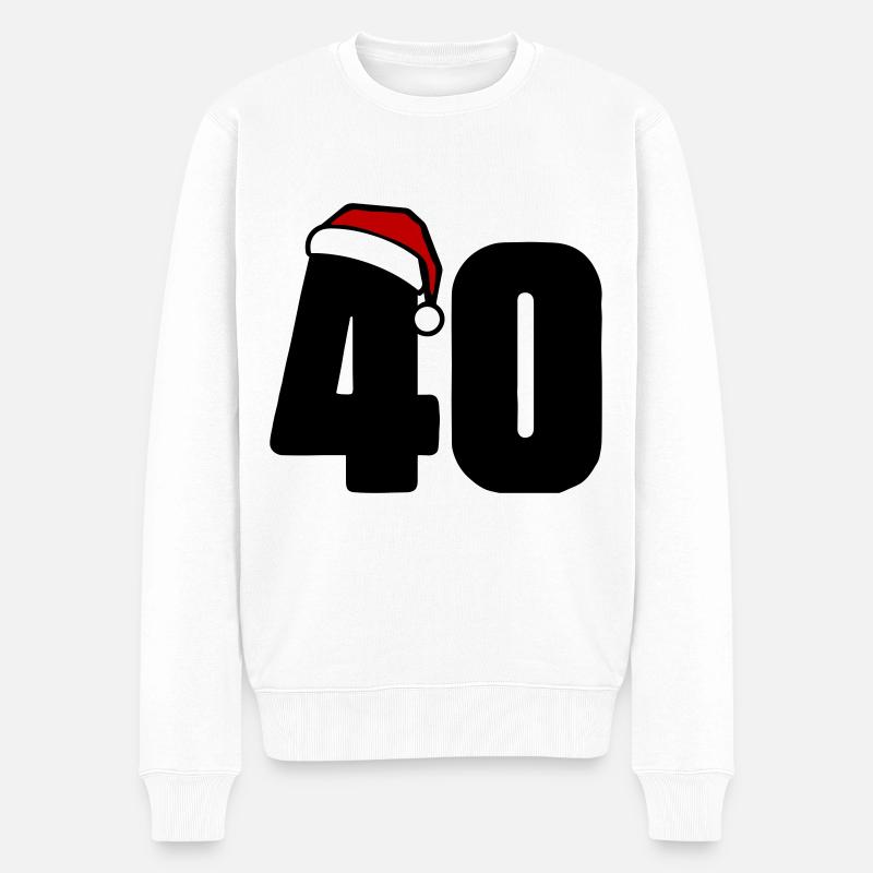40 numéros de Noël - Pull Premium bio Homme - blanc