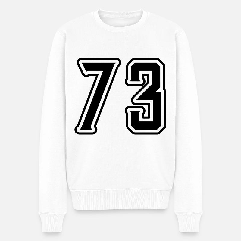 Symbole numérique 73 - Pull Premium bio Homme - blanc
