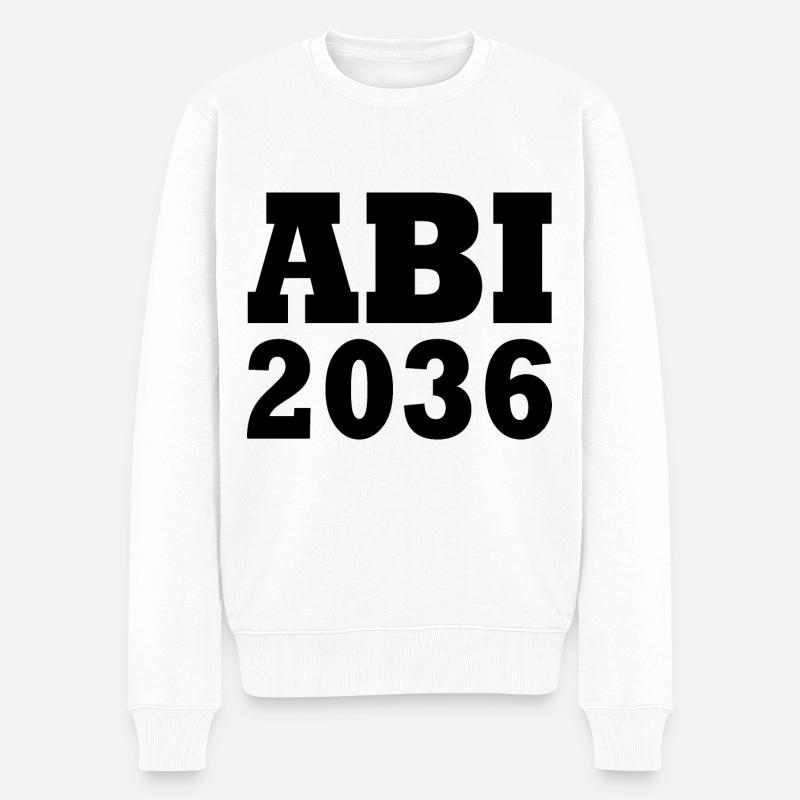 Abi 2036 - Männer Premium Bio Pullover - Weiß