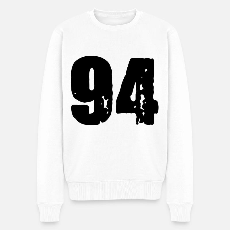 Maillot à 94 numéros - Pull Premium bio Homme - blanc