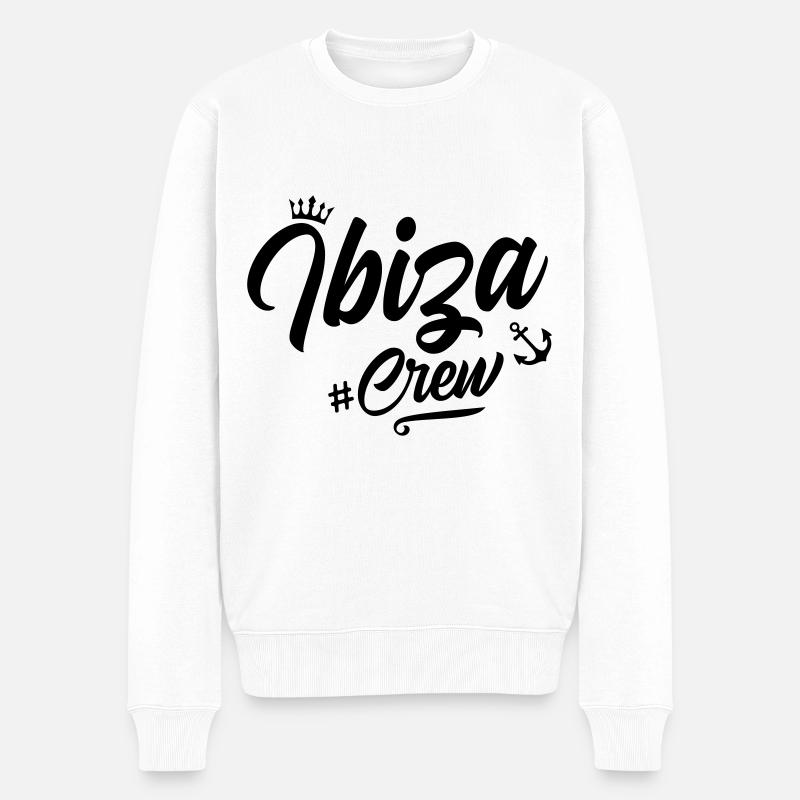 Ibiza Équipage - Pull Premium bio Homme - blanc