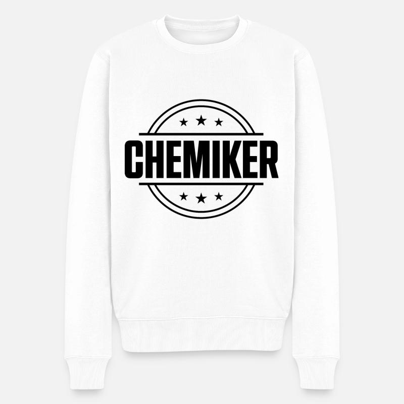 Chemiker Beruf - Männer Premium Bio Pullover - Weiß