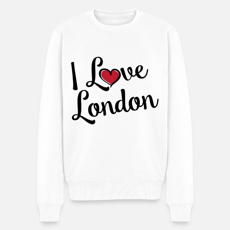 J’aime Londres - Pull Premium bio Homme - blanc