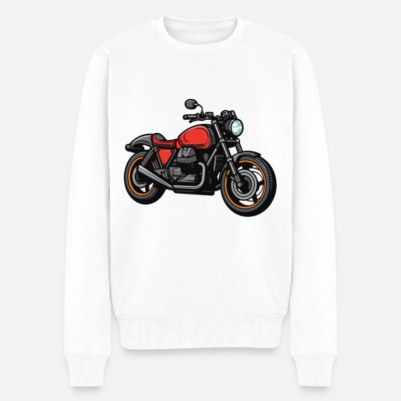 Motard Motard - Pull Premium bio Homme - blanc