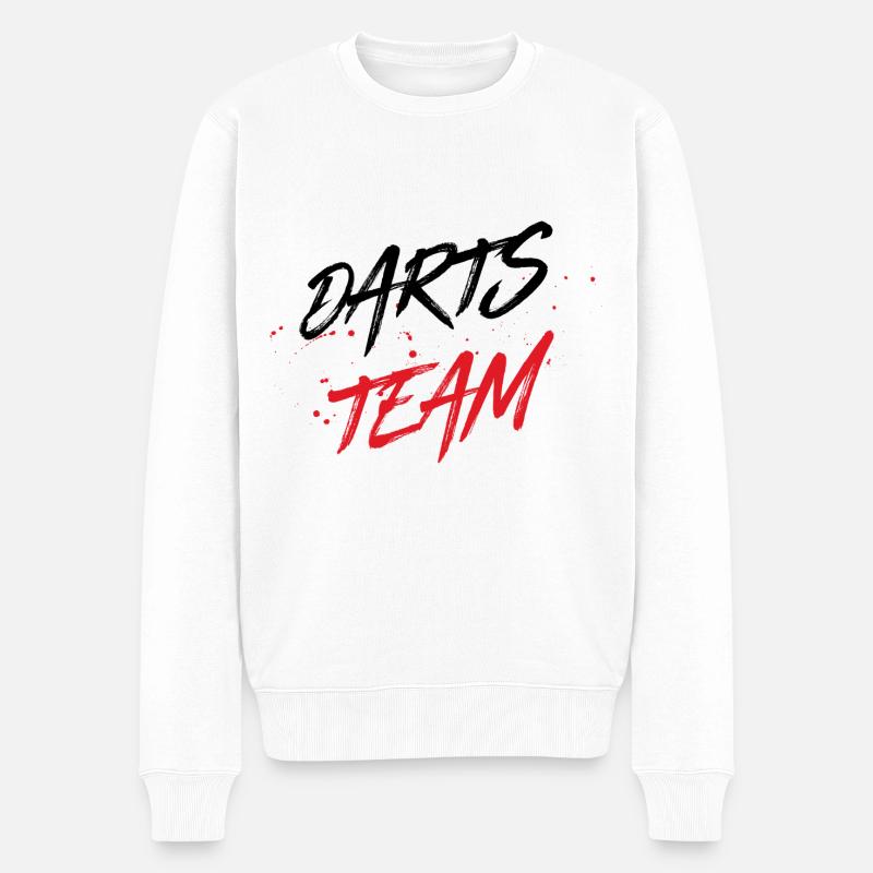 Équipe de fléchettes - Pull Premium bio Homme - blanc