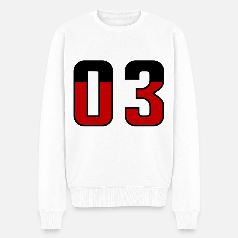 3 Symbole numérique Allemagne - Pull Premium bio Homme - blanc
