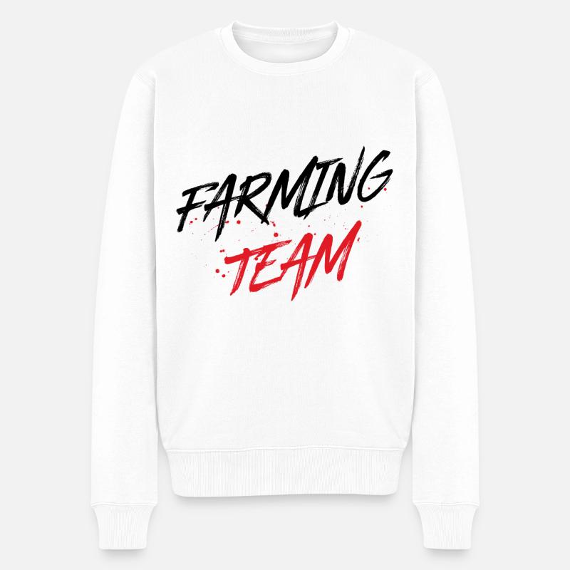 Farming Team - Männer Premium Bio Pullover - Weiß