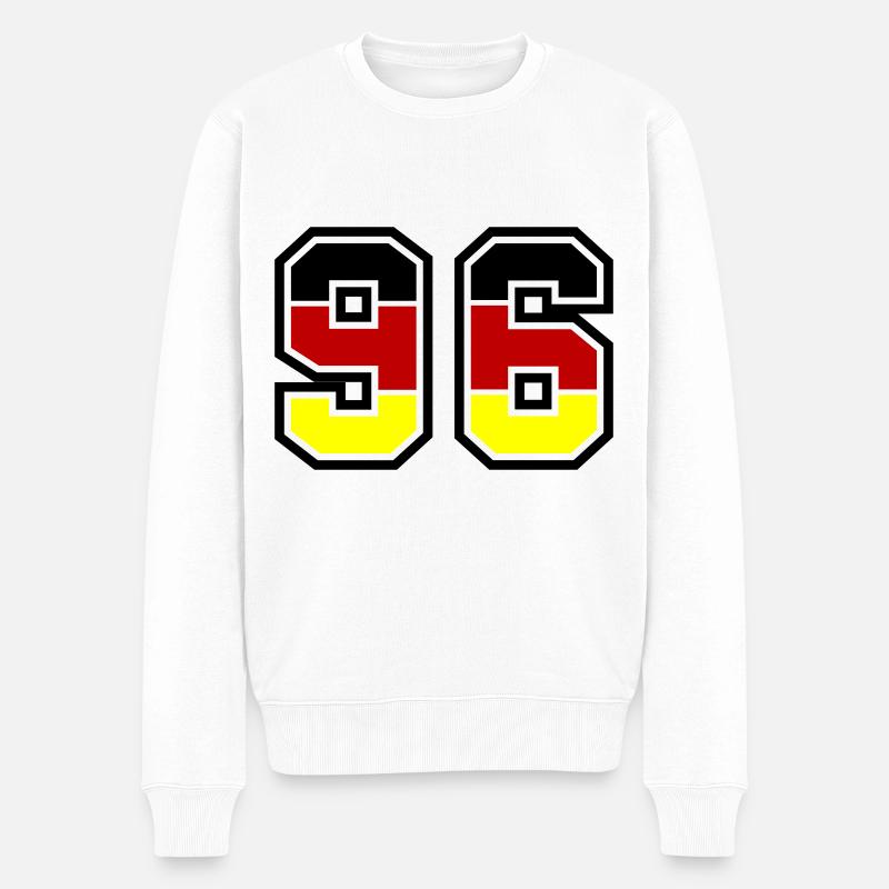 96 Symbole numérique Allemagne - Pull Premium bio Homme - blanc
