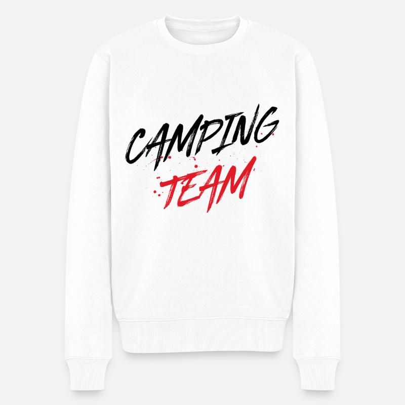 Équipe de camping - Pull Premium bio Homme - blanc