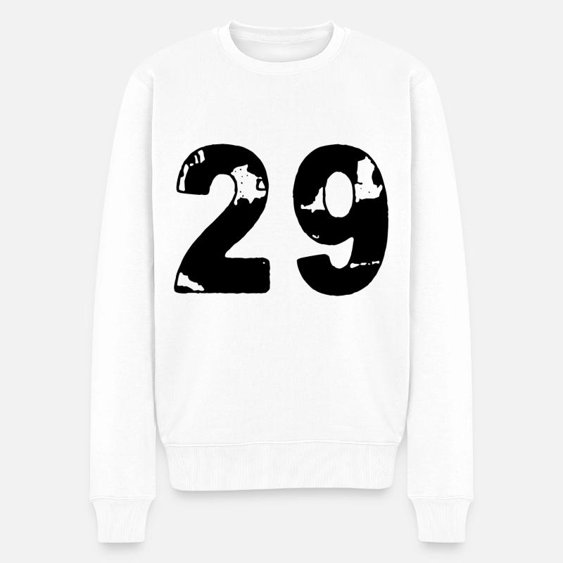 29 Maillot numéro - Pull Premium bio Homme - blanc